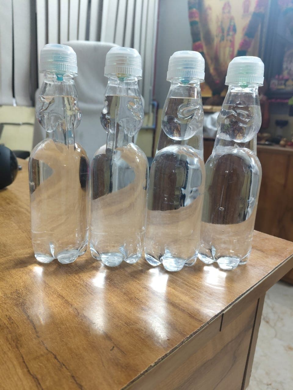 Finished custom plastic bottles produced by DJ Plastics